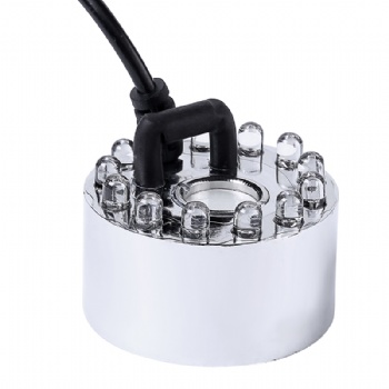 Diameter 45mm single head/disc metal ultrasonic mist maker with 12 LED lights